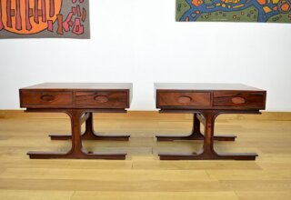 Paire de Tables d'Appoint de Gianfranco Frattini Édition Bernini 1960 Modèle 554