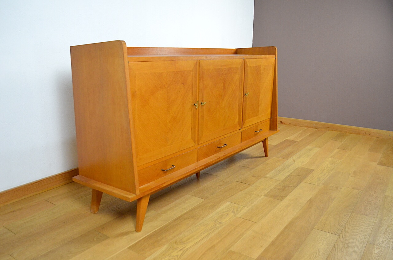 Etagere bibliotheque vintage modulable avec 4 pieds et 9 etageres