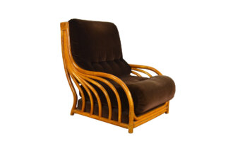 Fauteuil Bambou Édition Maugrion Vintage 1960