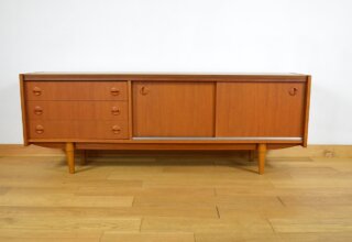 Enfilade Basse Scandinave en Teck Vintage 1960