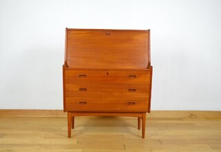 Secrétaire Danois en Teck par Arne Wahl Iversen Édition Vinde Mobelfabrik 1960