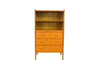 Meuble Pieds Compas en Chêne Blond Vintage 1960