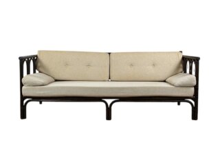 Banquette / Daybed en Rotin & Bambou Vintage 1960 / 1970