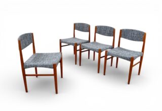 Suite de 4 Chaises Scandinaves Vintage 1960 Édition Glostrup