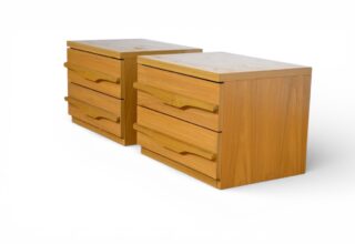 Paire de Chevets en Orme Vintage 1970 / 1980