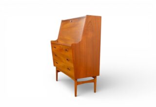 Secrétaire Danois en Teck par Arne Wahl Iversen Édition Vinde Mobelfabrik 1960
