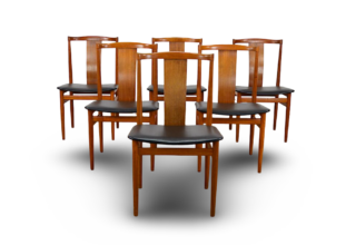 Suite de 6 Chaises Danoises Henning Sorensen 1960