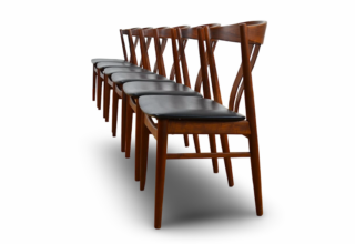 Série de 6 Chaises Danoise en Teck de Carl Ewent Ekstrom 1960