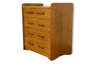 Commode / Coiffeuse En Chêne doré Vintage 1950