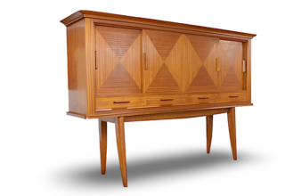Enfilade Française en Acajou Vintage 1950