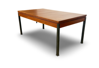 Table Scandinave en Teck Monte / Baisse Vintage 1960